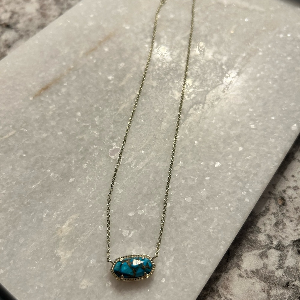 Turquoise Marble Kendra Scott Necklace